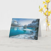 水 | Winter Jasper国立公園（カナダ） カード (黄色い花)