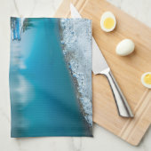 水 | Winter Jasper国立公園(カナダ) キッチンタオル (四つ折り)