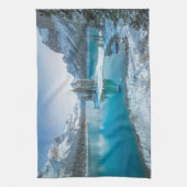 水 | Winter Jasper国立公園(カナダ) キッチンタオル (縦)