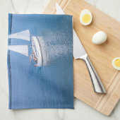 水 | Yacht at Lake Balaton Lake Hungary キッチンタオル (四つ折り)