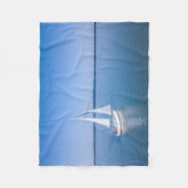 水 | Yacht at Lake Balaton Lake Hungary フリースブランケット (正面)