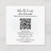 *~*水AP10パラダイスの花鳥QR池 スクエア名刺 (裏面)