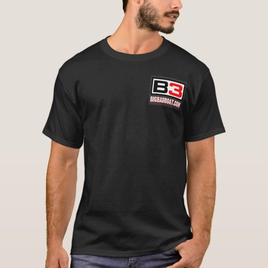 水BlackieのティーのB3煙 Tシャツ (正面)