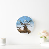 水H20時計 ラウンド壁時計 (ホーム)