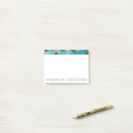 水Quilty ポストイット (デスク上)