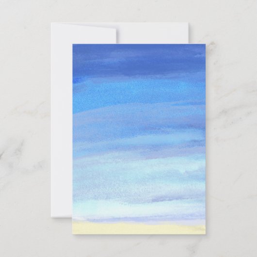 水RSVP上の文字列ライト 出欠カード (裏面)