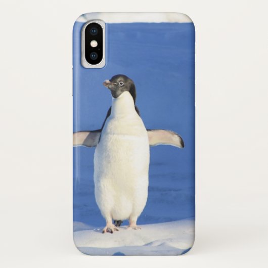 氷おもしろい写真のペンギン Case-Mate iPhoneケース (裏面)