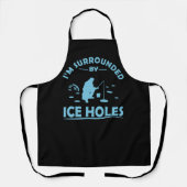 氷おもしろい魚釣り愛好家に関する引用文 エプロン (正面)