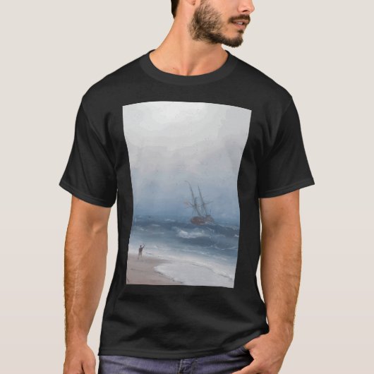 氷から馬車を引っ張り出す - イワン・コーン Tシャツ (正面)
