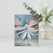 氷かわいらしの上の妖精 ポストカード (スタンド正面)