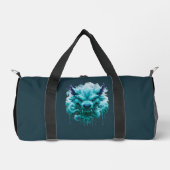 氷が滴る狼のダッフルバッグ ダッフルバッグ (正面)