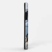 氷ったビーチに立っているペンギンのグループ Case-Mate iPhoneケース (裏面/右)