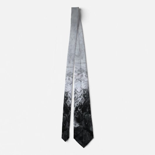 氷った山の首のタイ ネクタイ (裏面)