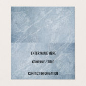 氷った灰色の大理石の名刺 名刺 (外部フラット)