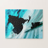 氷った道のRev.でスノーモービルで行くこと ジグソーパズル (横)