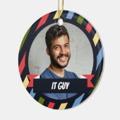 氷で満たせ！Temp – オフィスクリスマス セラミックオーナメント (左)