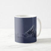 氷で覆われた山 コーヒーマグカップ (正面右)