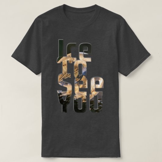 氷で見える Tシャツ (デザイン正面)