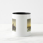 氷で遊んでいる子供 マグカップ (中央)