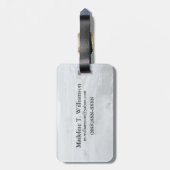 氷と水が氷山のビーチに ラゲッジタグ (裏面縦)