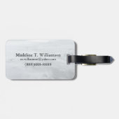 氷と水が氷山のビーチに ラゲッジタグ (裏面横)