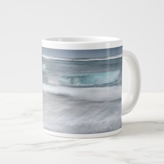 氷と荒波の風景 アイスランド ジャンボコーヒーマグカップ (正面右)