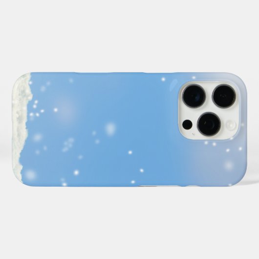 氷と雪テクスチャ Case-Mate iPhoneケース (裏面 (横))