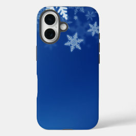 氷と雪テクスチャ iPhone 16ケース