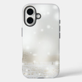 氷と雪テクスチャ iPhone 16ケース