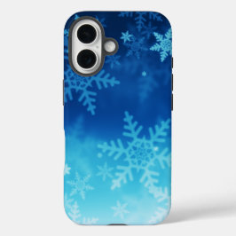 氷と雪テクスチャ iPhone 16ケース