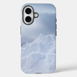氷と雪テクスチャ iPhone 16ケース