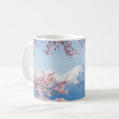 氷と雪 |さくらんぼの花々富士山ジャパン コーヒーマグカップ (正面左)