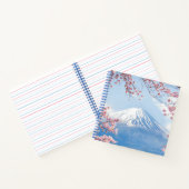 氷と雪 |さくらんぼの花々富士山ジャパン ノートブック (内部)