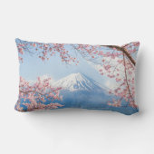 氷と雪 |さくらんぼの花々富士山ジャパン ランバークッション (裏面)