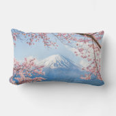 氷と雪 |さくらんぼの花々富士山ジャパン ランバークッション (正面)