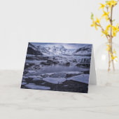 氷と雪 |アイスランドのソロヘマケル氷河 カード (黄色い花)