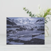 氷と雪 |アイスランドのソロヘマケル氷河 サンキューカード (スタンド正面)