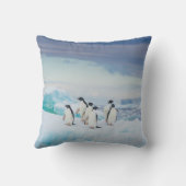 氷と雪 アデリーペンギン南極 クッション (裏面)