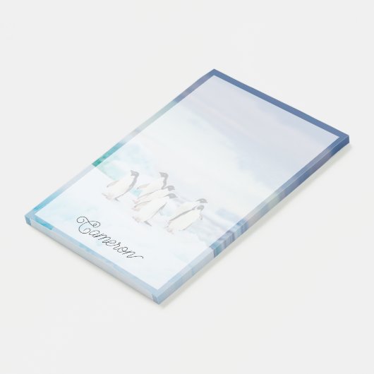 氷と雪 アデリーペンギン南極 ポストイット (アングル)