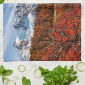 氷と雪 |アルゼンチンパタゴニア,エルカルテン キッチンタオル (折り畳み)