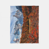 氷と雪 |アルゼンチンパタゴニア，エルカルテン フリースブランケット (正面)