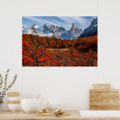 氷と雪 |アルゼンチンパタゴニア，エルカルテン ポスター (キッチン)