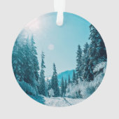 氷と雪 |アルタイ自然保護区（ロシア） オーナメント (裏面)