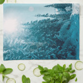 氷と雪 |アルタイ自然保護区（ロシア） キッチンタオル (折り畳み)