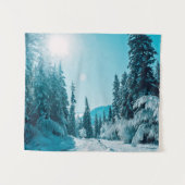 氷と雪 |アルタイ自然保護区（ロシア） タペストリー (正面(横))