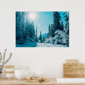 氷と雪 |アルタイ自然保護区（ロシア） ポスター (キッチン)