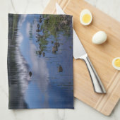 氷と雪 |オレゴン州スパークス湖 キッチンタオル (四つ折り)