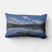 氷と雪 |オレゴン州スパークス湖 ランバークッション (裏面)