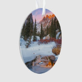 氷と雪 |コロラド州エステス・パーク オーナメント (正面)