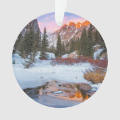 氷と雪 |コロラド州エステス・パーク オーナメント (正面)